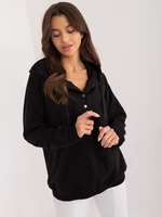 Black Plain Women's Hoodie