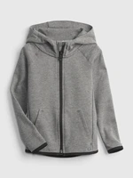 Gray boys' sweatshirt GapFit ech hoodie