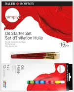 Daler Rowney Simply Ensemble de peintures à l'huile 12 x 12 ml