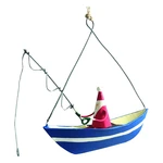 Wisząca ozdoba świąteczna G-Bork Santa Fishing