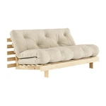 Beżowa rozkładana sofa 160 cm Roots – Karup Design