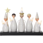 Czarno-biała dekoracja świetlna ze świątecznym motywem Luciakör – Star Trading