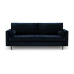 Niebieska aksamitna sofa Milo Casa Santo, 219 cm