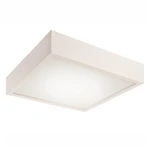 Biała kwadratowa lampa sufitowa LAMKUR Plafond, 37,5x37,5 cm