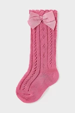 Kojenecké ponožky Mayoral růžová barva