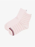 Set of two pairs of women's socks in pink Tommy Hilfiger Underwea - Ladies