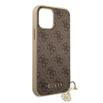 Guess 4G Charms zadní kryt GUHCP13LGF4GBR pro Apple iPhone 13 Pro, hnědá