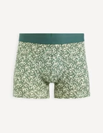 Dark green men's patterned boxers Celio Gibobank