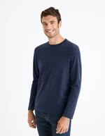 Dark blue men's T-shirt Celio Cesolaceml