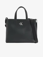 Čierna dámska kabelka Calvin Klein Minimal Monogram Slim Tote 26