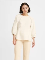 Levi's® creamy women's loose three-quarter sleeve blouse