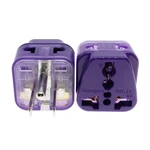 (5 PCS) Universal to USA Canada Thailand Electrical Plug Adapter 2 Way Outlet Port Convert US/AU/EU/UK WONPRO