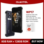 Oukitel WP17 8GB+128GB Global Version Rugged Smartphone 6.78“FHD+ Android 11 Mobile Phone 8300MAH 64MP+16MP NFC Cell Phone