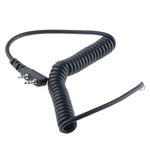 DIY K Head 2 pin 4 Wire Mic Microphone Speaker Cable Spring Line UV5R UV-5R For Kenwood TK370 Walkie Talkie Dropshipping