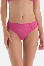 Dagi Fuchsia Ribbon Detailed Lace Brazillian