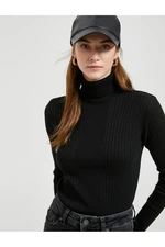 Koton Ribbed Knitwear Sweater Turtleneck Cashmere Textured