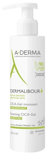 A-DERMA Čisticí pěnivý gel Dermalibour+ (Foaming CICA-Gel) 200 ml