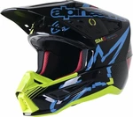 Alpinestars S-M5 Action Helmet Black/Cyan/Yellow Fluorescent/Glossy M Prilba