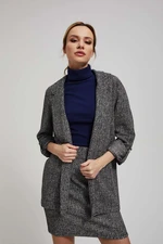 Jacket with rolled up sleeves