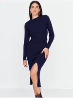 Dark blue sweater set skirt and top with long sleeves Trendyol - Women