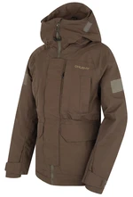 Husky Nigalo K 122-128, deep khaki Dětská hardshell plněná bunda