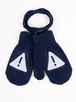 Yoclub Kids's Gloves RED-0236C-AA10-003 Navy Blue