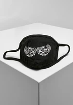 Paisley Moustache Mask Black