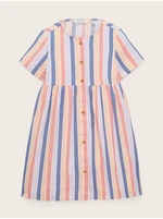 Orange-blue striped dress for girls Tom Tailor - Girls