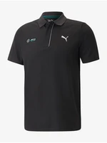 Black Mens Polo T-Shirt Puma MAPF1 - Men