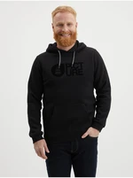 Black Mens Hoodie Picture Flock - Men