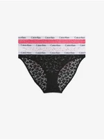 Calvin Klein Set of three women's lace panties in black, white and pink 3PK C - Women