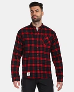 Men's sports flannel shirt Kilpi FLANNY-M Red