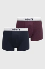 Boxerky Levi's 2-pak pánske, fialová farba