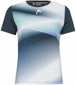 Head Performance Women Navy/Print Perf M Koszulka tenisowa