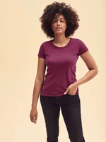 Burgundy Women's T-shirt Lady fit Original Fruit of the Loom