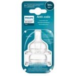 PHILIPS AVENT Anti-colic Dudlík na láhev č.2, pomalý průtok, 1m+, 2 ks