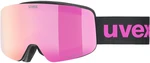 UVEX Pwdr FM Black Mat/Mirror Pink Occhiali da sci