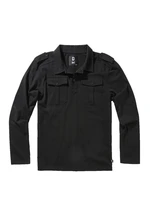 Jersey Willis Polo Shirt with Long Sleeves Black