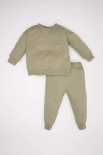 DEFACTO Baby Boy Sweatshirt Tracksuit Bottom 2-Piece Set