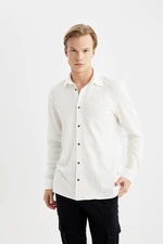 DEFACTO Regular Fit Combed Long Sleeve Shirt