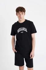 DEFACTO Regular Fit Crew Neck Printed Short Sleeve T-Shirt