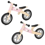 Spokey WOO-RIDE DUO Children's wooden balance bike 2in1, pink