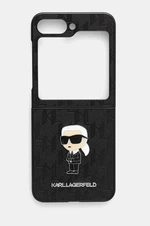 Puzdro na mobil Karl Lagerfeld Z Flip6 F741 čierna farba, KLHCZF6SAPKINPK