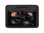 Bertoni Unisex's Felt Bag Organiser Cat Game