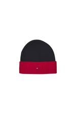 Tommy Hilfiger Cap - PIMA COTTON BEANIE CB blue-red