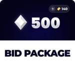 SkinAuctions 500 Bids + 140 Bonus Bids Package