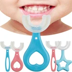 Baby Toothbrush 360 Degree U-shaped Children Teethers Brush Silicone Kids Oral Care Cleaning