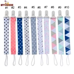 8.5 Inches Baby Pacifier Leashes Clips Pure Cotton Comfortable Double Layer Anti Drop Pacifier Chain Rope Infant Gifts