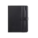 NEW-Portfolio Folder, Women Business Document Organizer Size With Pad For Interview, Conference Black