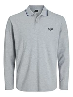 Jack&Jones Pánské polo triko Standard Fit JCOLOGAN 12247033 Light Grey Melange S